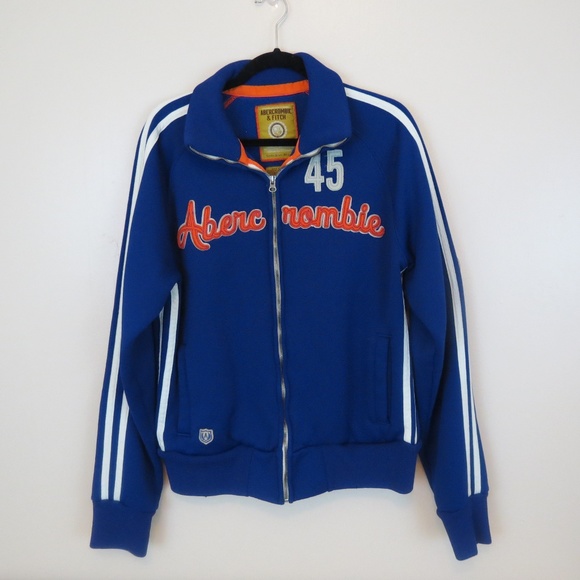 Abercrombie & Fitch Other - Amercrombie Blue Embroidered Sporty Sweatshirt XL